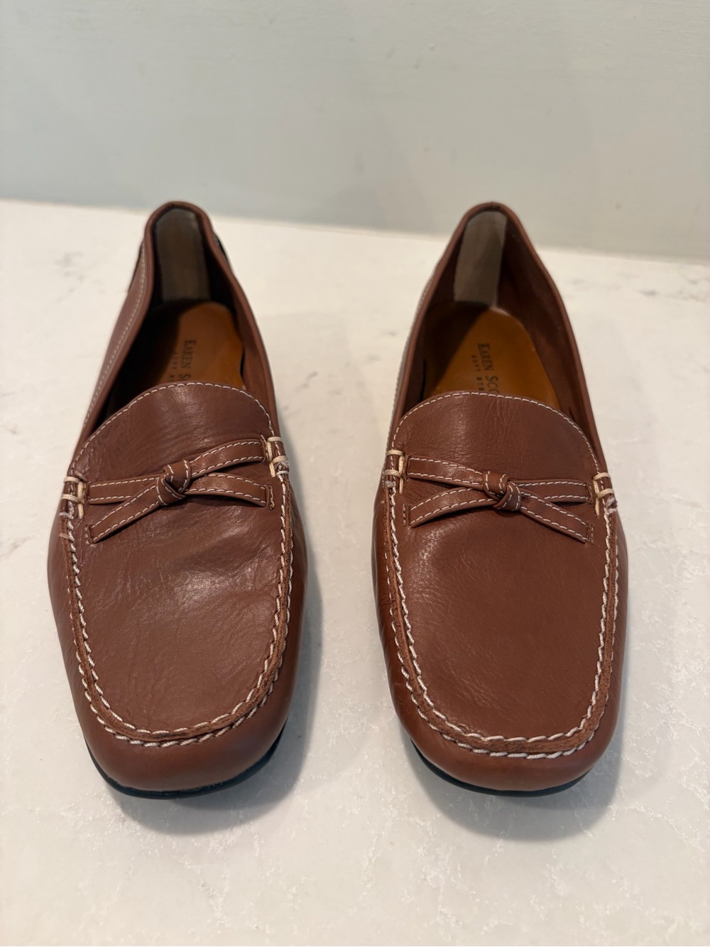Karen Scott Leather Moccasin Loafers size 6 NWOT